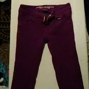 American eagle size 0 maroon pants